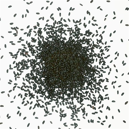 scattered - Black rice Stock Photo - Rights-Managed, Code: 825-05836325