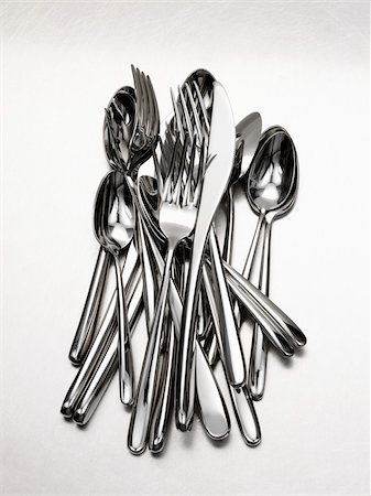 Metal cutlery Stock Photo - Rights-Managed, Code: 825-05836632