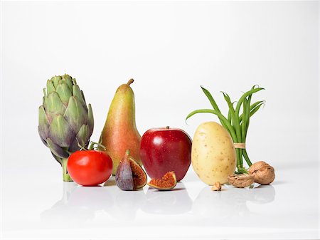 Fruit and vegetable composition Stock Photo - Rights-Managed, Code: 825-05836974