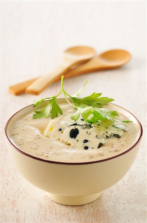 Cauliflower and roquefort soup Stock Photo - Rights-Managed, Code: 825-05836971