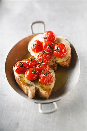 simsearch:825-05811280,k - Pizza-style open sandwiches Stock Photo - Rights-Managed, Code: 825-05837218