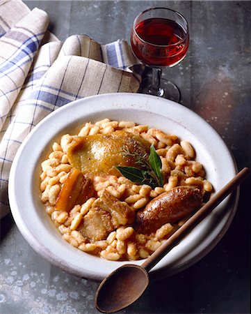 sausage food - Cassoulet Stock Photo - Rights-Managed, Code: 825-05985095