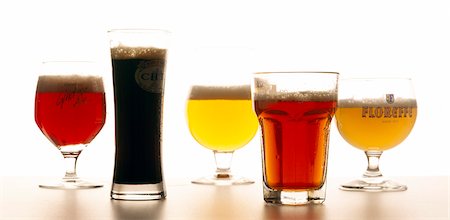 Glasses of beers Stock Photo - Rights-Managed, Code: 825-05985214
