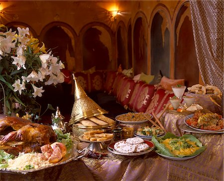 Moroccan menu Stock Photo - Rights-Managed, Code: 825-05985355