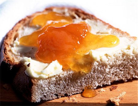bread and jam Stock Photo - Rights-Managed, Code: 825-05985414