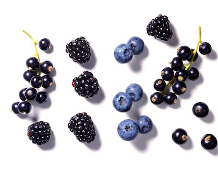 summer berry - Blackcurrants, blackberries and blueberries Stock Photo - Rights-Managed, Code: 825-05985677