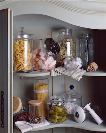 sugar decoration - jars on shelves Stock Photo - Rights-Managed, Code: 825-05985828