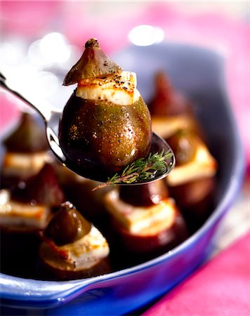 subject - Figs stuffed with fromage frais and Feta Stock Photo - Rights-Managed, Code: 825-05986120