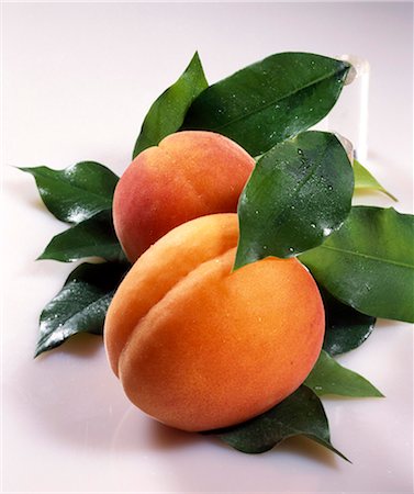 Apricots and leaves Stock Photo - Rights-Managed, Code: 825-05986327