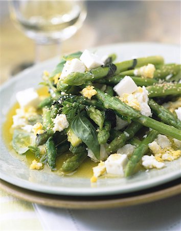 Asparagus and Feta Fricassée Stock Photo - Rights-Managed, Code: 825-05986671