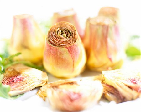 Artichokes with ginger Stock Photo - Rights-Managed, Code: 825-05986862