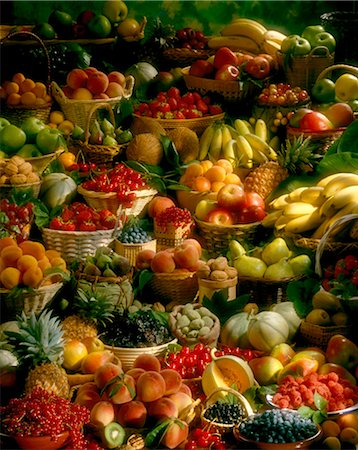 large composition of fruit Foto de stock - Con derechos protegidos, Código: 825-05987189