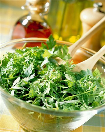 ensaladera - mixed herb salad Foto de stock - Con derechos protegidos, Código: 825-05987355