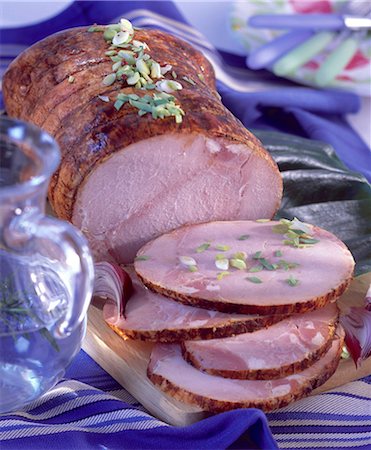 simsearch:825-05985340,k - Cold roast pork Stock Photo - Rights-Managed, Code: 825-05987439