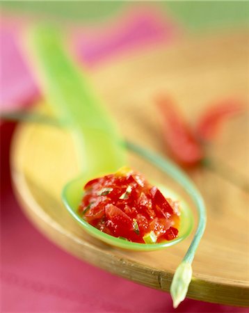 Westindischen Tomaten Chutney-sauce Stockbilder - Lizenzpflichtiges, Bildnummer: 825-05987431