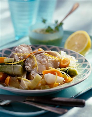 simsearch:825-05987753,k - Cod and vegetable stew Stock Photo - Rights-Managed, Code: 825-05988053