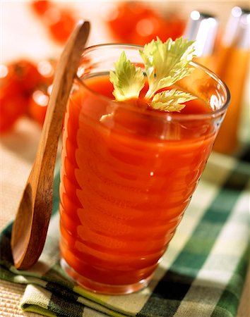Glass of tomato juice Stock Photo - Rights-Managed, Code: 825-05988439