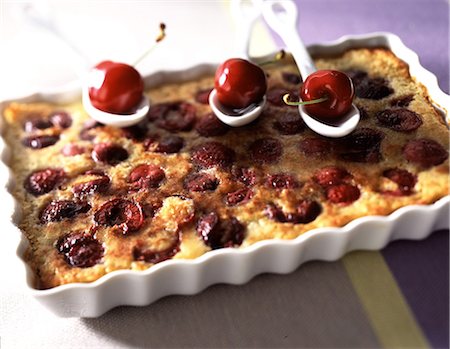 Cherry clafoutis Stock Photo - Rights-Managed, Code: 825-05988628