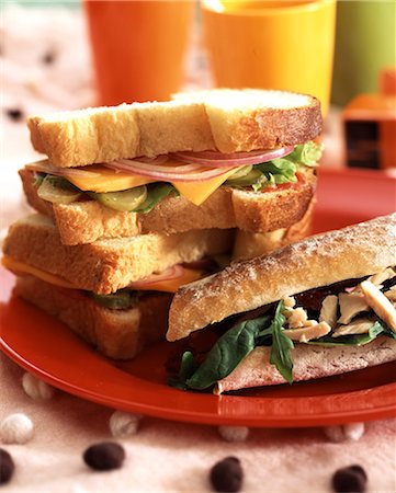 simsearch:652-03802819,k - Italian sandwich Foto de stock - Con derechos protegidos, Código: 825-05988631