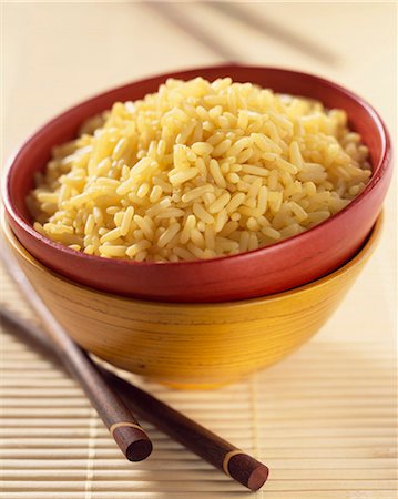 rice on chopstick - Bowl of saffron rice Stock Photo - Rights-Managed, Code: 825-05988711