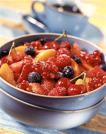 Fruit and Guignolet kirsch salad Stock Photo - Rights-Managed, Code: 825-05988733