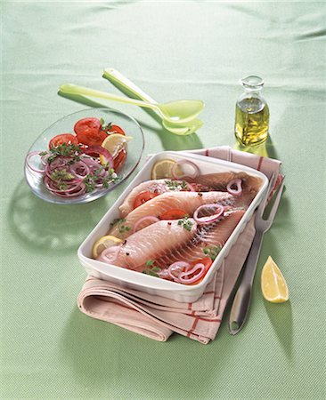 fish with olive oil - Preparing Tilapia fillets Stock Photo - Rights-Managed, Code: 825-05988950