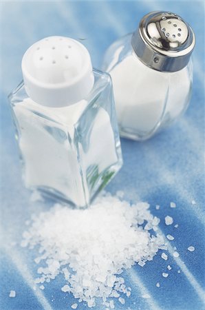 salts - Salt shakers and salt Stock Photo - Rights-Managed, Code: 825-05988990