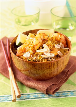 simsearch:825-03627151,k - sauteed rice with prawns and lemongrass Fotografie stock - Rights-Managed, Codice: 825-05989379