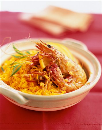 simsearch:825-07599520,k - Shrimps flambé with orange and ginger Fotografie stock - Rights-Managed, Codice: 825-05989687