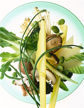 Plate of vegetables Stock Photo - Rights-Managed, Code: 825-05989822