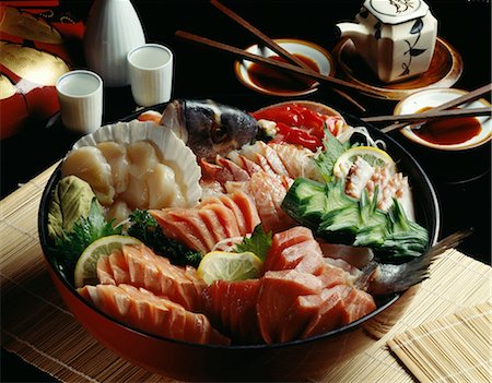 simsearch:652-03802747,k - fish sashimi Fotografie stock - Rights-Managed, Codice: 825-05989993