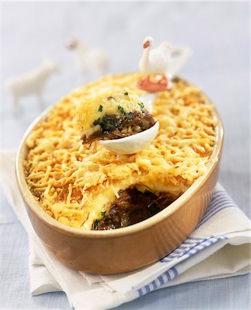 simsearch:825-02304591,k - duck shepherd's pie Stock Photo - Rights-Managed, Code: 825-05990194