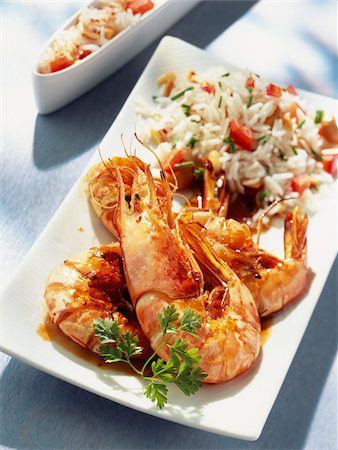 simsearch:825-05811248,k - roast gamba prawn with spicy honey Stock Photo - Rights-Managed, Code: 825-05991023