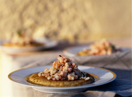 Socca and potted shellfish Stock Photo - Rights-Managed, Code: 825-06046000