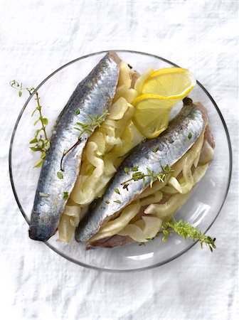 Marinated sardines with fennel Foto de stock - Con derechos protegidos, Código: 825-06046170