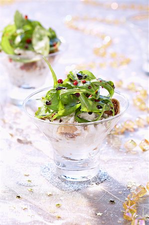 Goat's cheese and fig Tiramisu Foto de stock - Con derechos protegidos, Código: 825-06046298