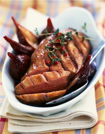 red wine sauce - Duck magret with figs Stock Photo - Rights-Managed, Code: 825-06046369