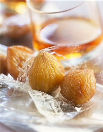 Rum-flavored candied chestnuts Stock Photo - Rights-Managed, Code: 825-06046499