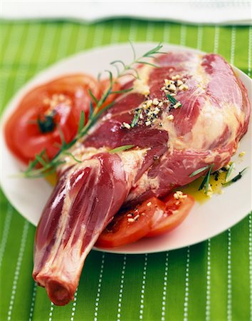 Raw shoulder of lamb Stock Photo - Rights-Managed, Code: 825-06046569