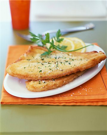 fish fillet - Dab fillets Meunière Stock Photo - Rights-Managed, Code: 825-06046594