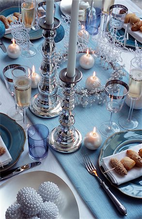 dinner table christmas - Party table presentation Stock Photo - Rights-Managed, Code: 825-06046868