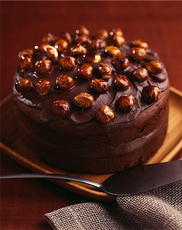 simsearch:825-05836005,k - Chocolate and hazelnut cake Stock Photo - Rights-Managed, Code: 825-06047156