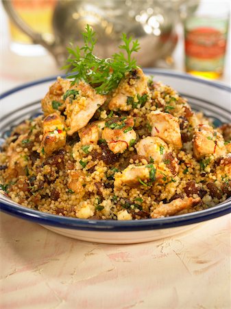 raisin - Chicken and raisin Couscous Stock Photo - Rights-Managed, Code: 825-06047315