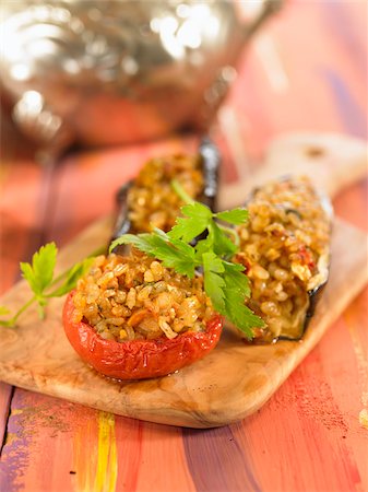 Vegetables stuffed with rice Stock Photo - Rights-Managed, Code: 825-06047321