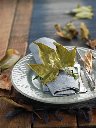 Autumn table decoration Stock Photo - Rights-Managed, Code: 825-06047355