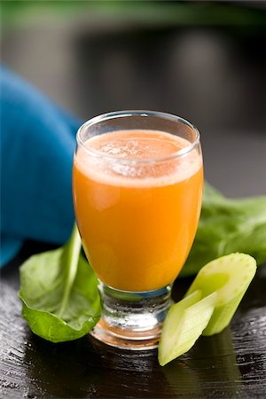 Celery and carrot smoothie Stock Photo - Rights-Managed, Code: 825-06047362