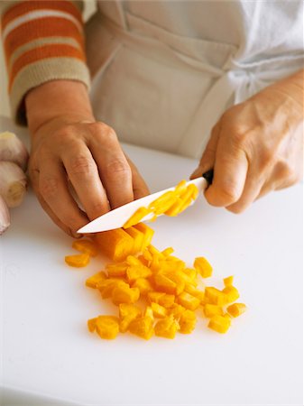 simsearch:825-07649236,k - Dicing the carrots Stock Photo - Rights-Managed, Code: 825-06047536