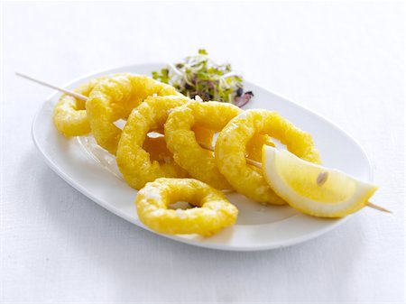 Calamars frits Photographie de stock - Rights-Managed, Code: 825-06047740