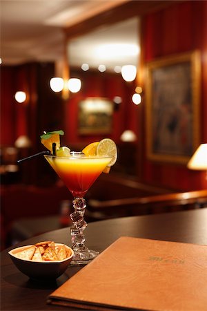 restaurant bar counters - Cocktail in The Atala Hotel in Spain Stock Photo - Rights-Managed, Code: 825-06047767