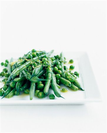 pea - Pan-fried green vegetables with lemon juice Stock Photo - Rights-Managed, Code: 825-06047878